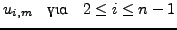 $\displaystyle u(x_i,y_m)$