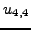 $u_{4,3}$