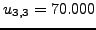$u_{2,3}=79.6429$