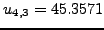 $u_{3,3}=70.000$