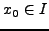 $x_{0} \in
I$