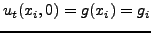 $u(x_i,0)=f(x_i)=f_i$