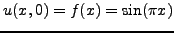 \begin{displaymath}
u_{tt}(x,t)= u_{xx}(x,t) \quad \mbox{\rm } \quad 0<x<1 \quad
\mbox{\rm } \quad 0<t<1 \nonumber
\end{displaymath}