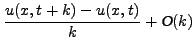 $\displaystyle u_{tt}(x,t)$