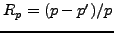 $E_p=p-p'$