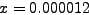 \begin{displaymath}
R_y = \frac{y-y'}{y}=\frac{4}{1.000.000}=0.000004 \, .
\end{displaymath}