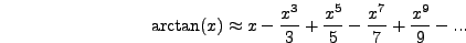 $\arctan(x)$