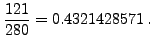 $\displaystyle \int_0^1 \left( x-\frac{x^3}{3}+\frac{x^5}{5}-\frac{x^7}{7}
\righ...
...rac{x^2}{2}-\frac{x^4}{12}+\frac{x^6}{30}-\frac{x^8}{56}\right)\right\vert _0^1$