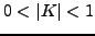 $\vert K\vert>1$