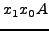 $x_{1} x_{0} A$