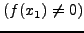 $\left(f(x_1) \ne 0 \right)$