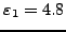 $\varepsilon_1=4.8$