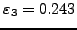 $\varepsilon_3=0.243$