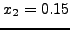 $x_{2} = 0.15$