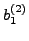 $\displaystyle b_1^{(2)}$