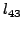 $\displaystyle l_{43}$