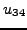 $\displaystyle u_{34}$