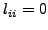 $l_{ii}=0$