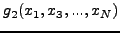 $\displaystyle g_2 (x_1 ,x_3 ,...,x_N )$