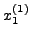 $x_1^{(1)} $