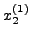 $x_2^{(1)}
$