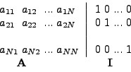 \begin{displaymath}
\begin{array}{c}
\left. {{\begin{array}{*{20}c}
{a_{11}...
...} \qquad \qquad \qquad \qquad {\rm {\bf Ι}} \\
\end{array}
\end{displaymath}