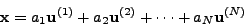\begin{displaymath}
{\rm {\bf A}}{\rm {\bf u}}^{(i)}=\lambda_i {\rm {\bf u}}^{(i)}
\qquad (1\leq i \leq N)
\end{displaymath}