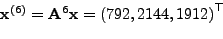 \begin{displaymath}\quad {\rm {\bf A}}^6 = \left(
{{\begin{array}{*{20}c}
{23...
...} \hfill & 0 \hfill & {1352} \hfill \\
\end{array} }} \right)\end{displaymath}