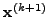$\vec{x}^{(1)}$