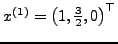 $\vec{A}\vec{x}^{(1)} = x^{(0)}$