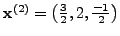 $\vec{A}\vec{x}^{(2)} = \vec{x}^{(1)}$
