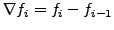 $\Delta f_i = f_{i + 1} - f_i $