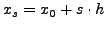$\displaystyle \sum\limits_{i = 0}^n {\left( {{\begin{array}{*{20}c}
s \\
i \\
\end{array} }} \right)} \cdot \Delta^i f_0$
