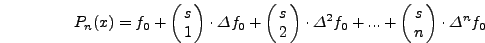 $x_0 \to
x_n$