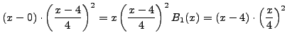 $\displaystyle B_0 (x)$